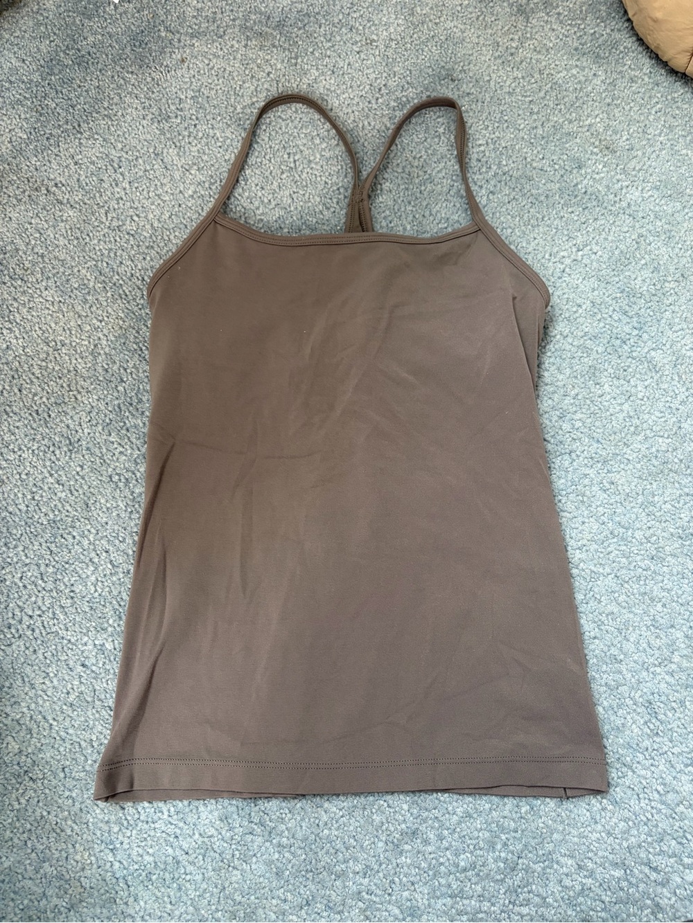 & Other Stories Brown Spaghetti Strap Tank Top